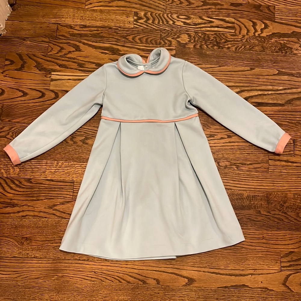 Sal & Pimenta size 5T blue and pink cotton dress